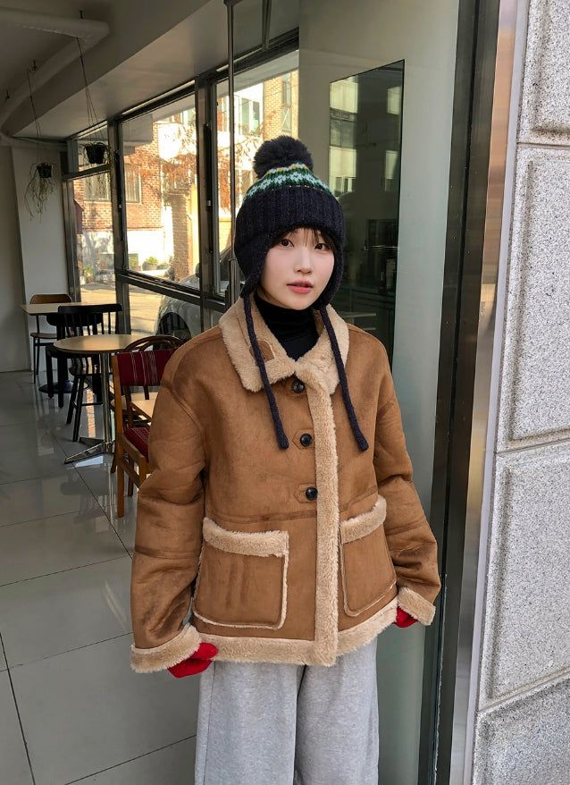 BAON（バオン）の「Panyu Snowflake Drop Knit Nordic Beanie（Hats）」
