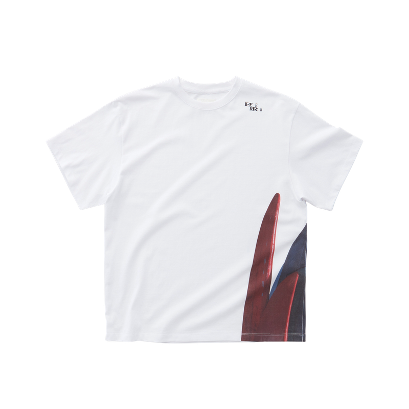 EEERRR side surfboard artwork T-shirt (White)