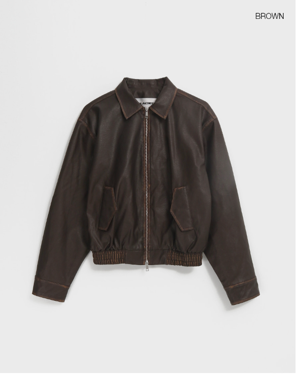 [MADE] Hiben Vintage Leather Jumper