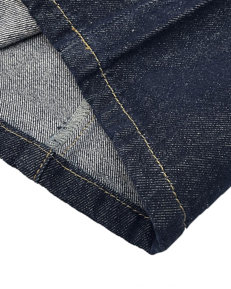 Never Curved Panel Raw Denim