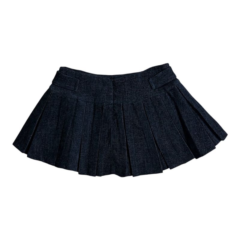 Wool pleated skirt