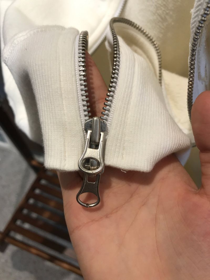 Negative small fit hood zip up 