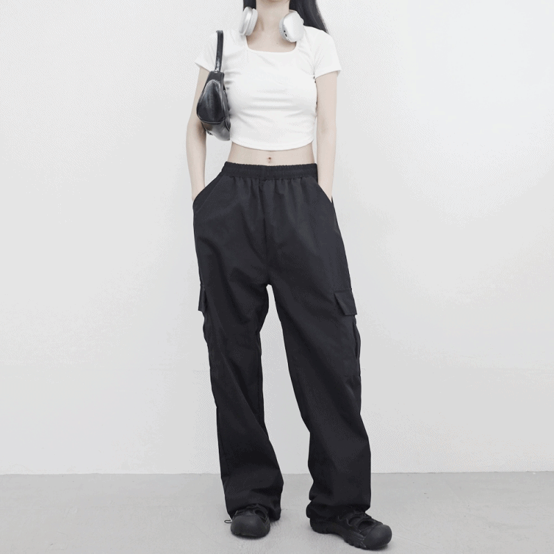 (Unisex) カーデンカーゴストリングパンツ