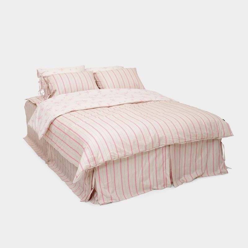 dormor(ドルモル)の「Starry Pink Stripe Duvet Cover - Q size(Interior)」