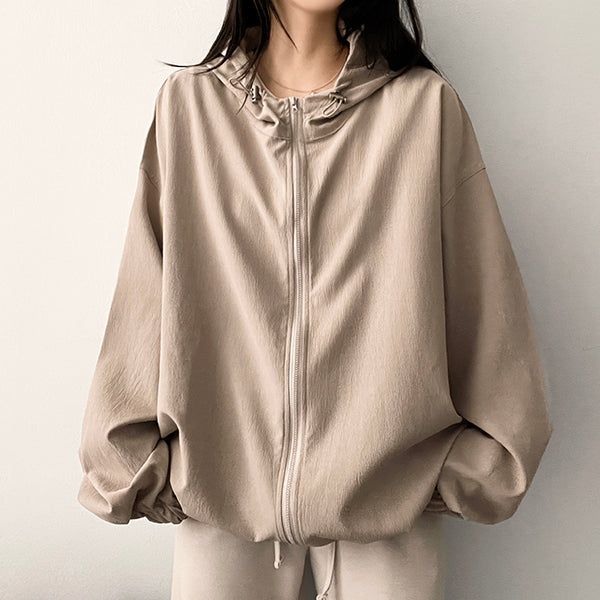 Burve string hooded jumper