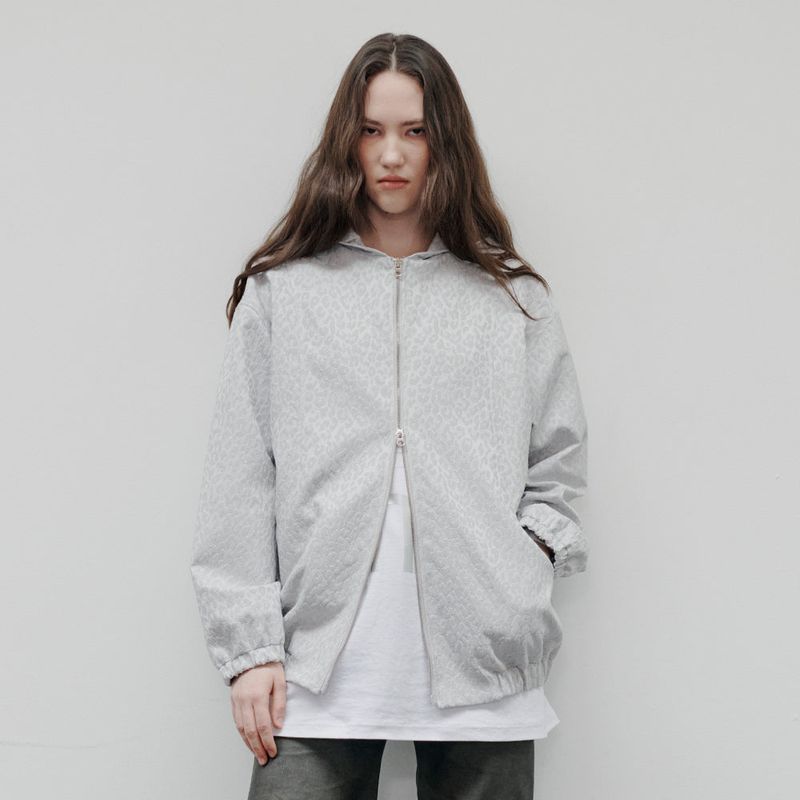 AACA（アカ）の「[Unisex] Hoodie Leopard Jumper Grey（Jackets/Outerwear）」