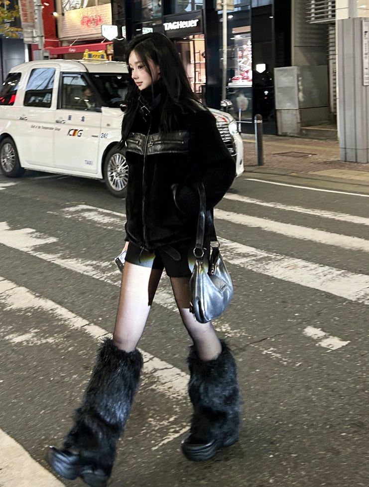 Wolf Fur Leg Warmers