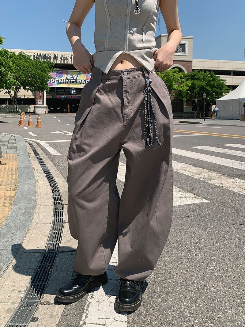 CURVED TUCK BALLOON PANTS (2C)