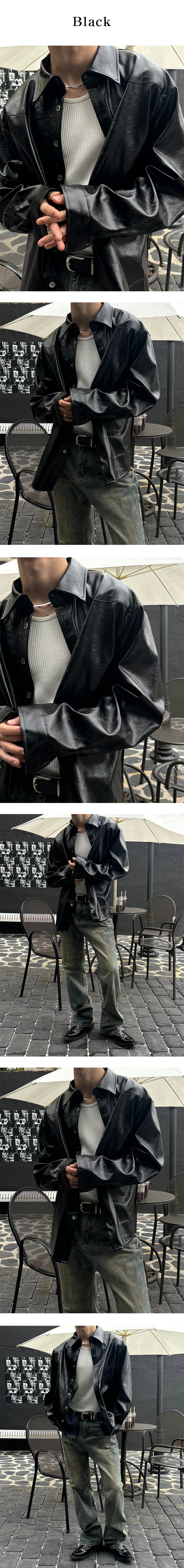  [F/W] Western leather shirts jacket(2color)