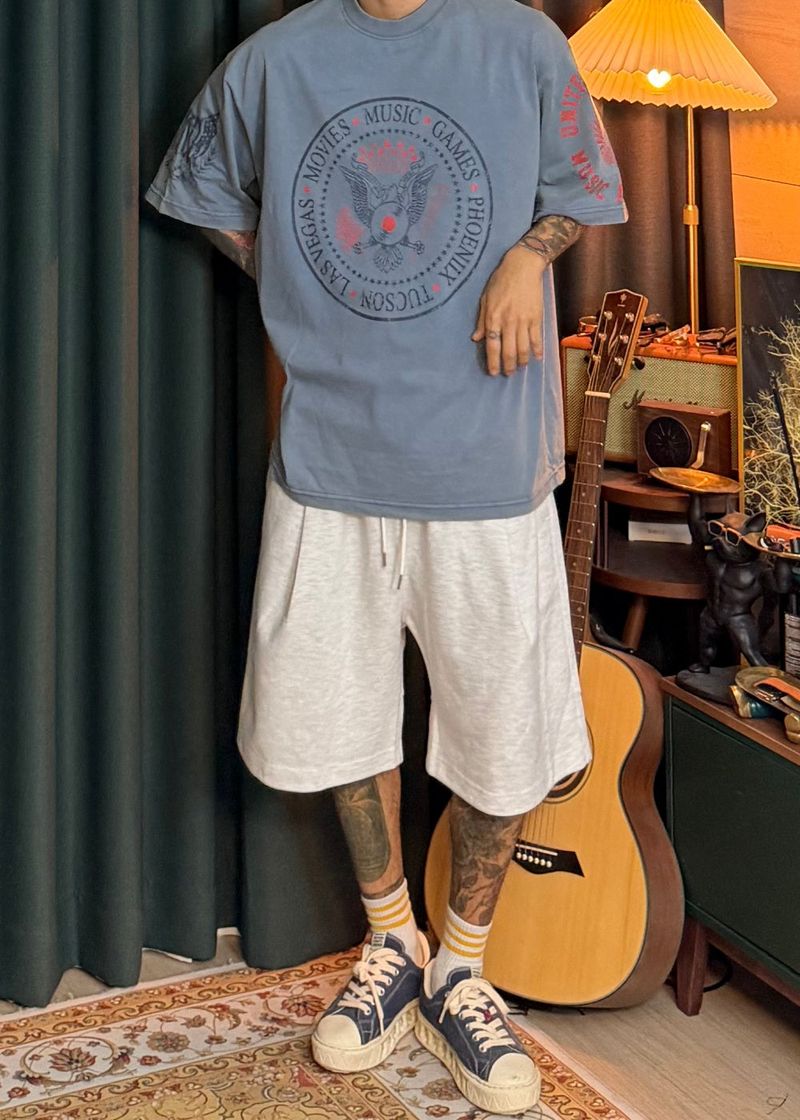 Light One-Tuck Bermuda Shorts 4COLOR