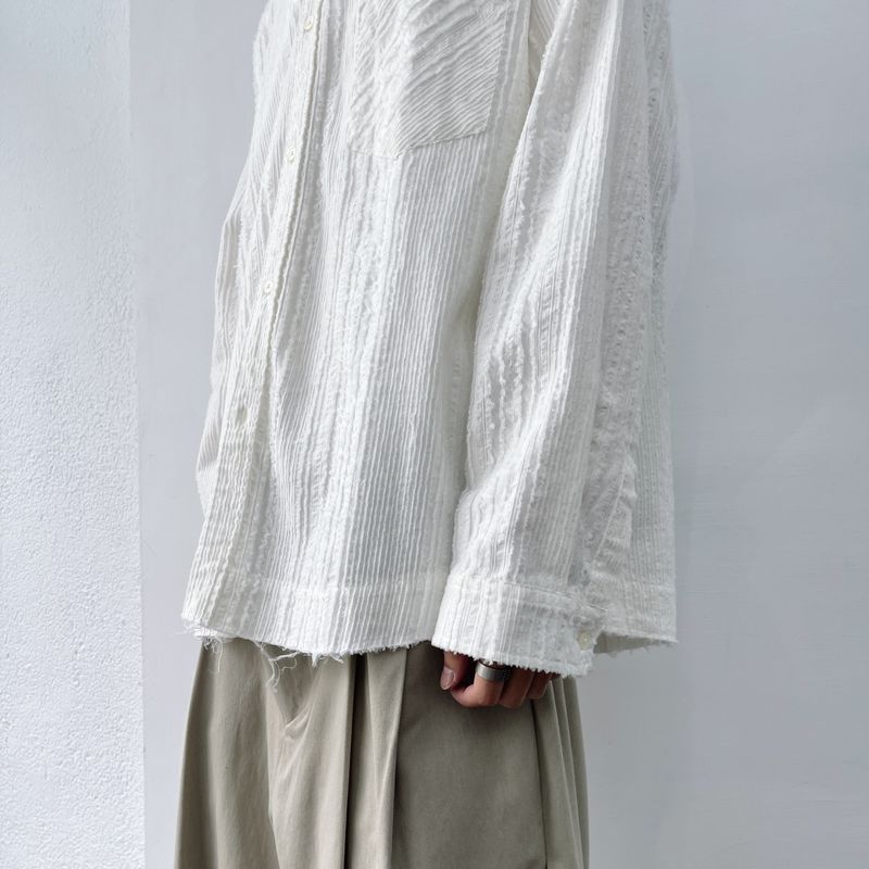 Frayed Textured Shirt
