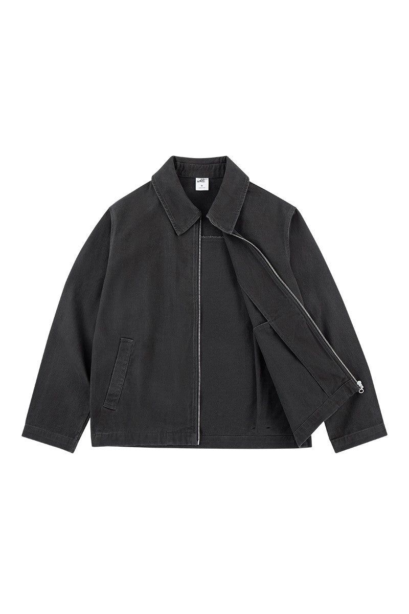 Washed Cotton Workwear Jacket