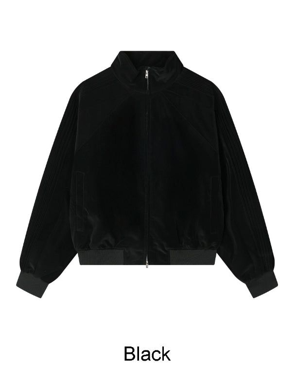 Hide Glossy Pleats Leather Jumper