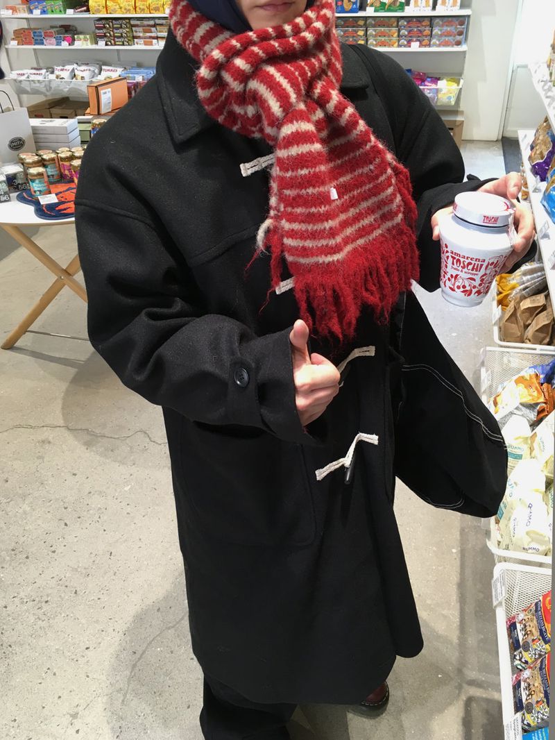 No.1489 stripe wool muffler (5color)