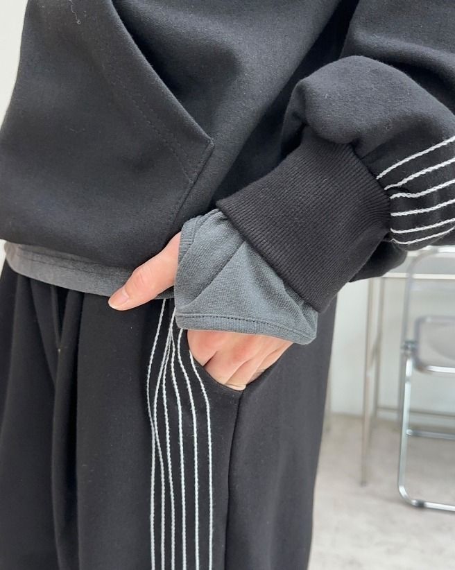 Ropel Stitch Track Hood Zip-Up