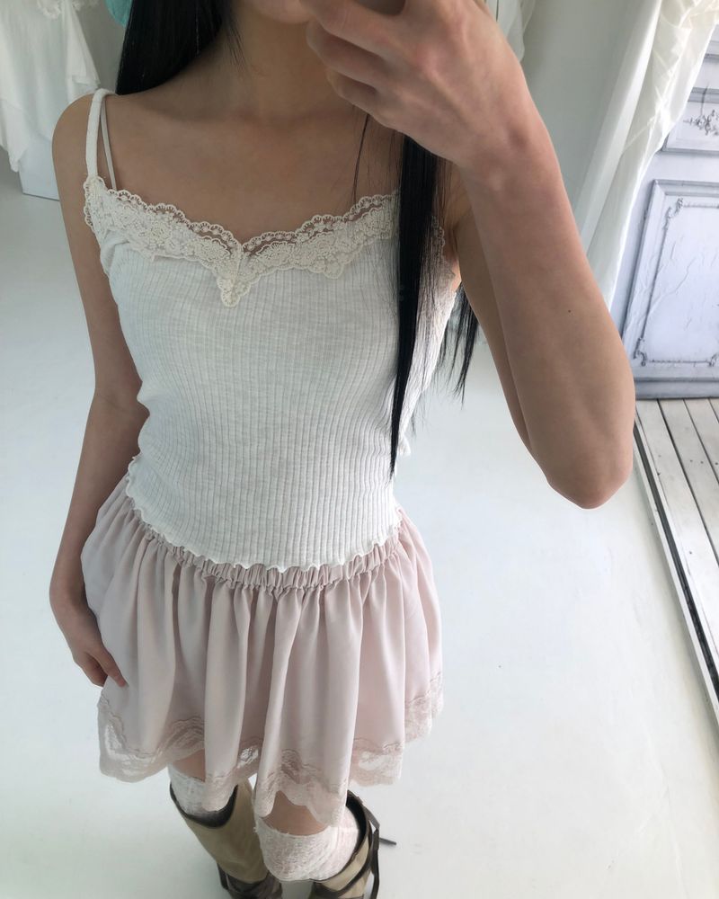 WONDER WONDER(ワンダーワンダー)の「Newdon Lace Sleeveless Top(Tops)」