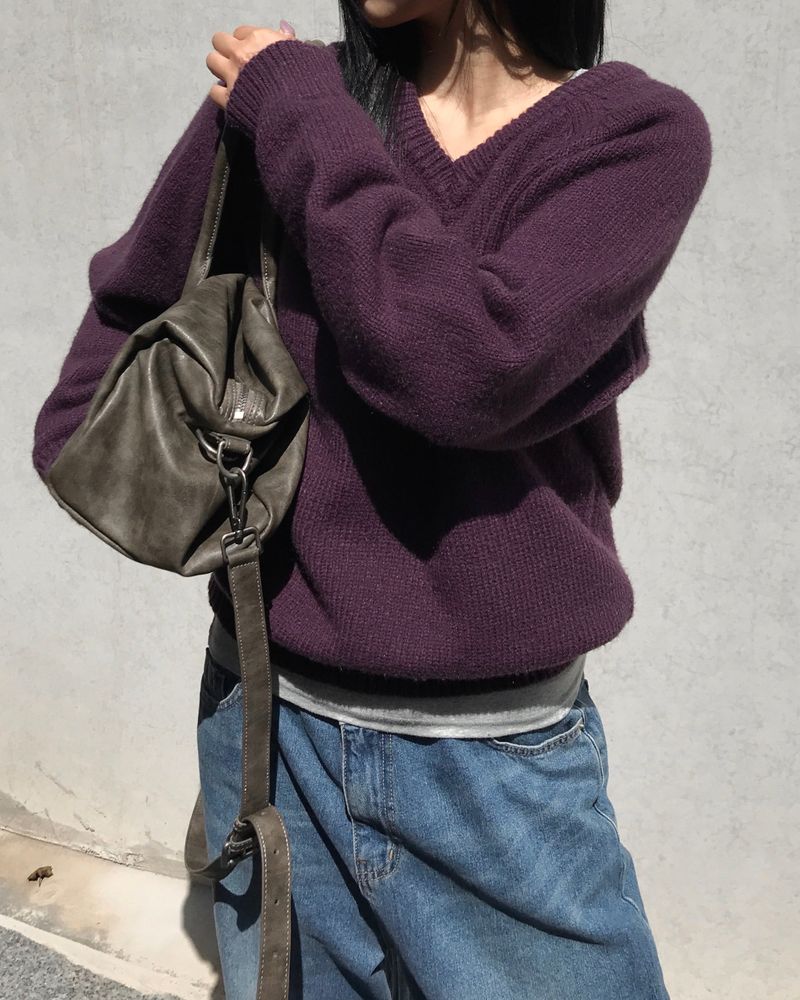 [ORIGINAL] Derr V-Neck Loose-Fit Knit