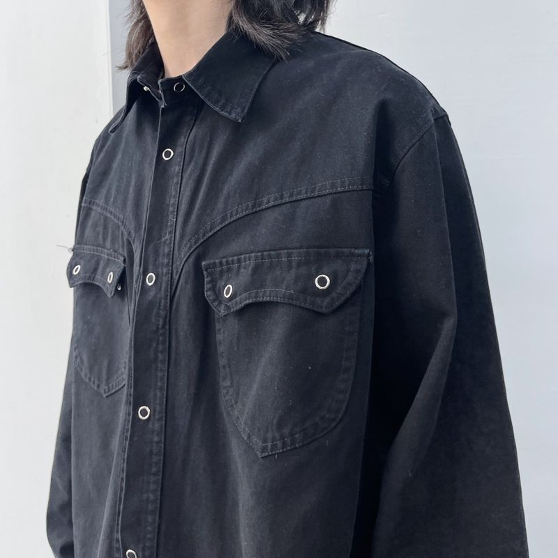 High-Street Structured Twill Shirt