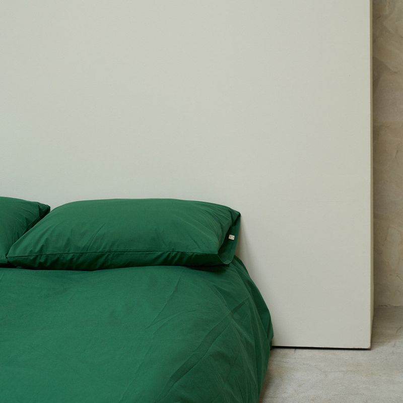 Deep green pillow cover  50*70