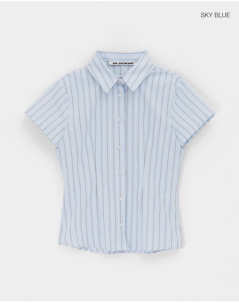 [MADE] Bade Stripe Short Sleeve Shirt