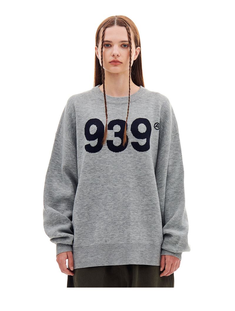 ARCHIVE BOLD(アーカイブボールド)の「939 LOGO KNIT (GRAY)(Tops)」