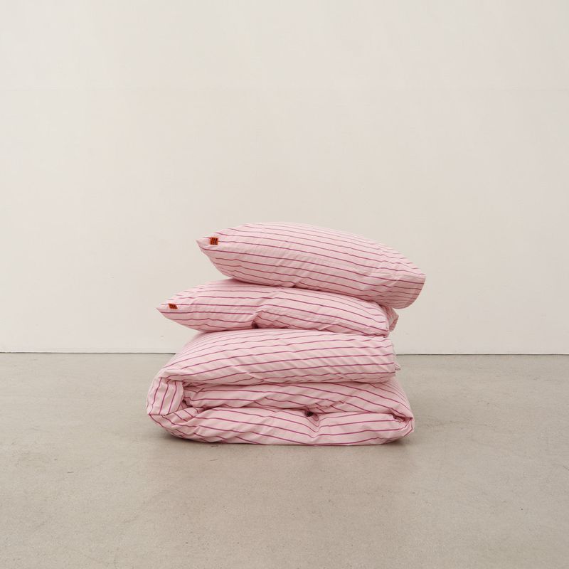 Linea pink pillow case