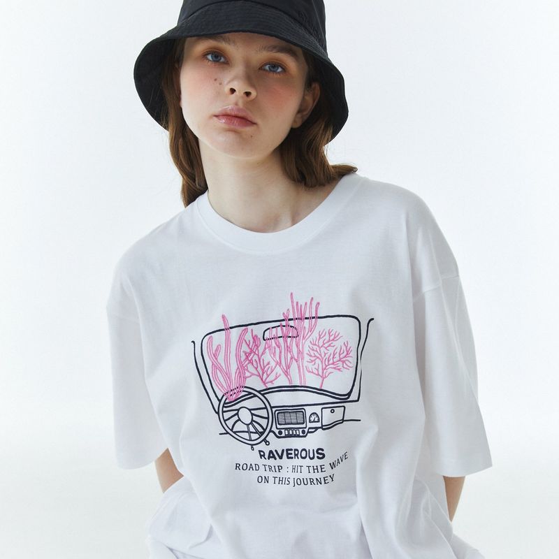 Coral T-Shirt White