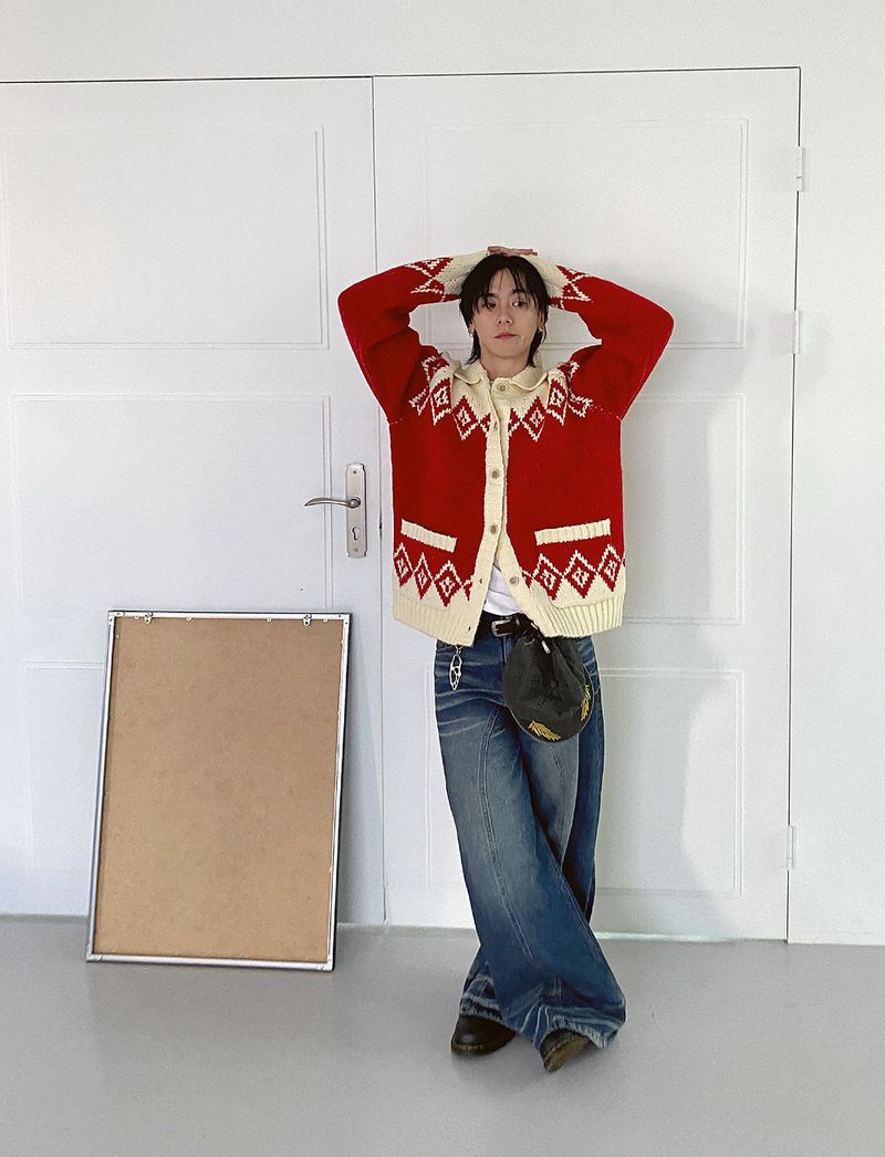 No.1015 N collar KNIT CD (3color)