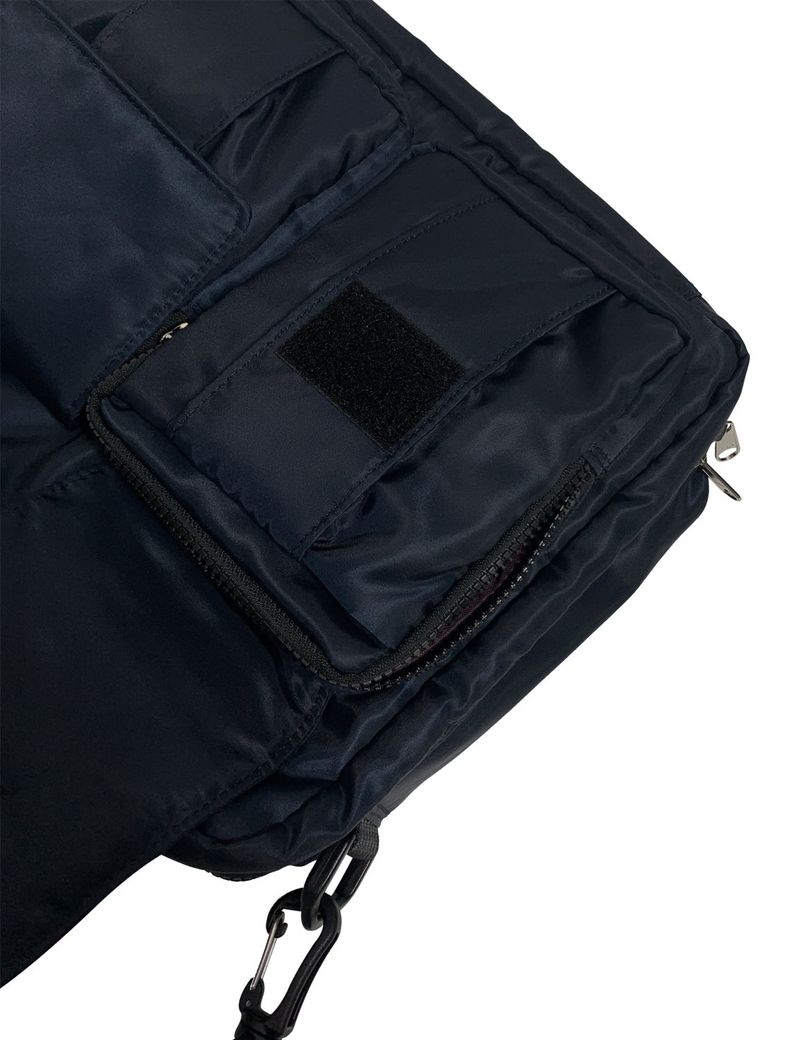 Padded Cargo Pocket Cross Bag (Navy)
