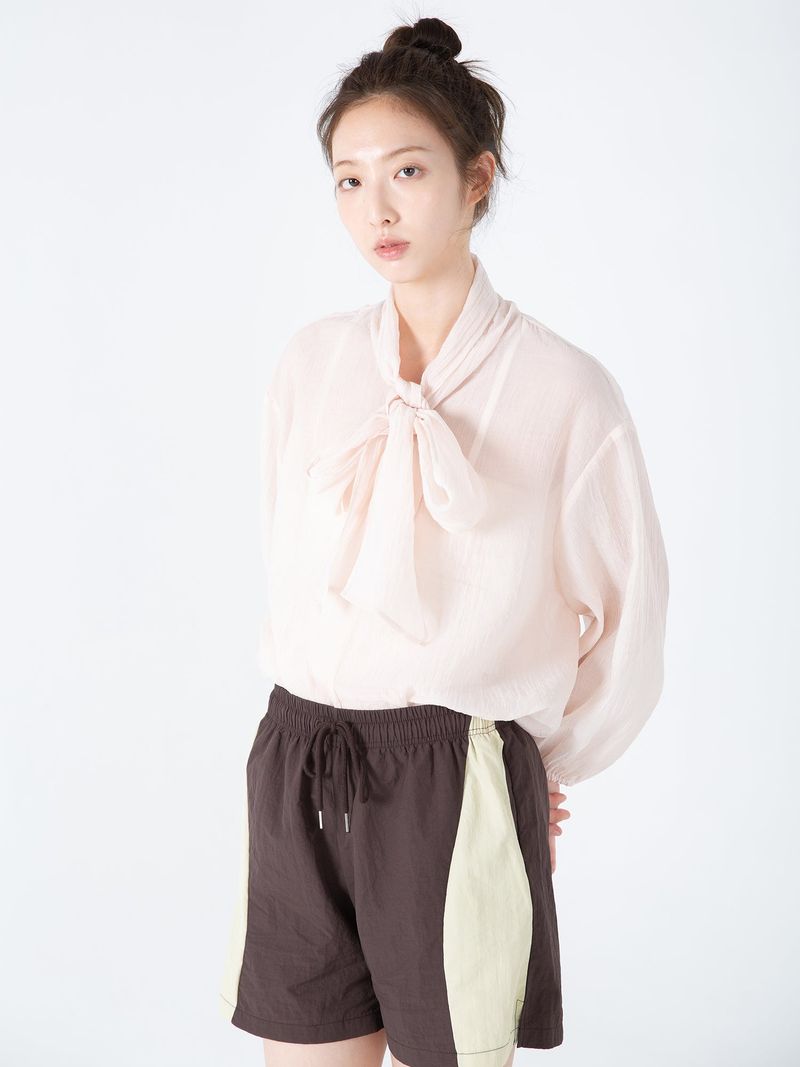 Two Tone Blend Shorts (Brown)