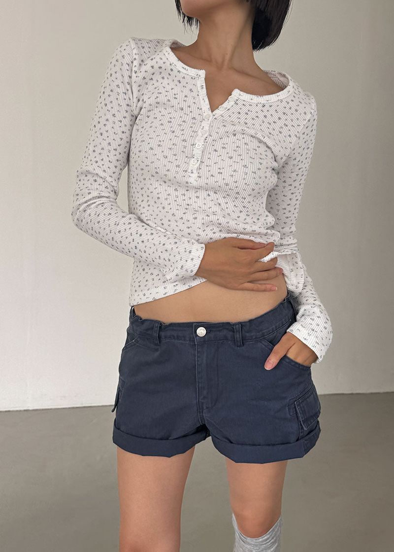 FRENCH CARGO HALF PANTS
