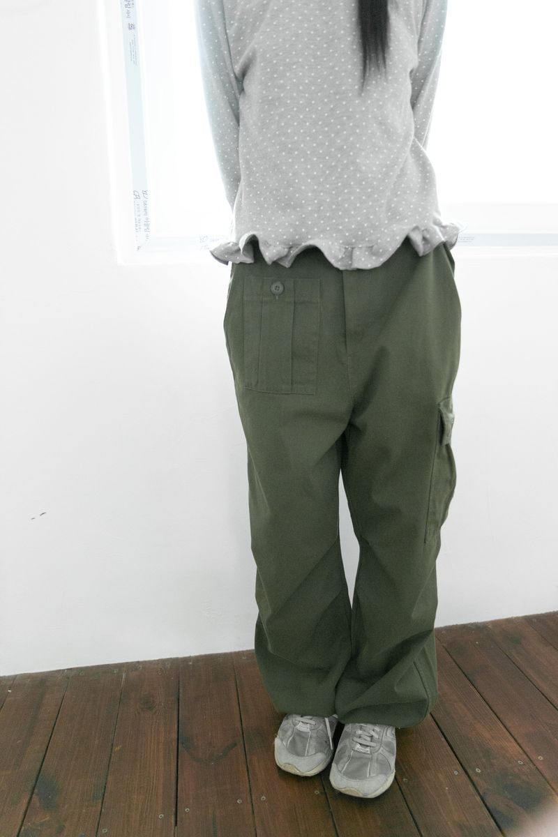 western cargo button pants(2colors)