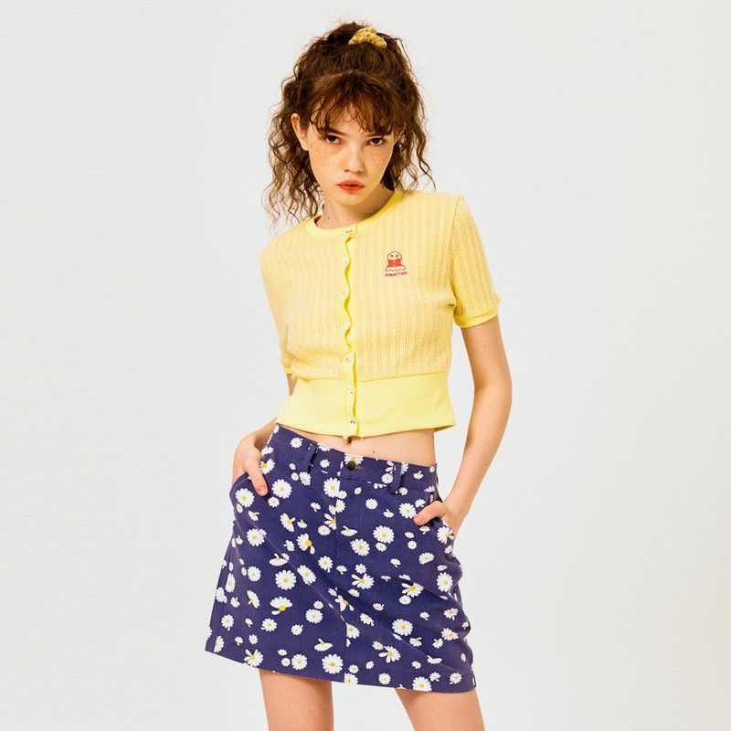 FREAKISH DAISY MINISKIRT (NAVY)