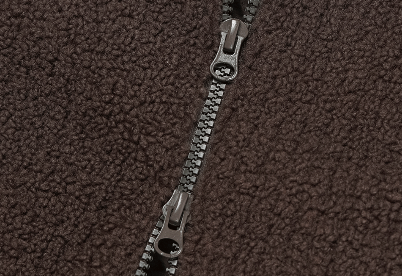 Wonderant Overfit Boucle Two-Way Padded Zip-Up