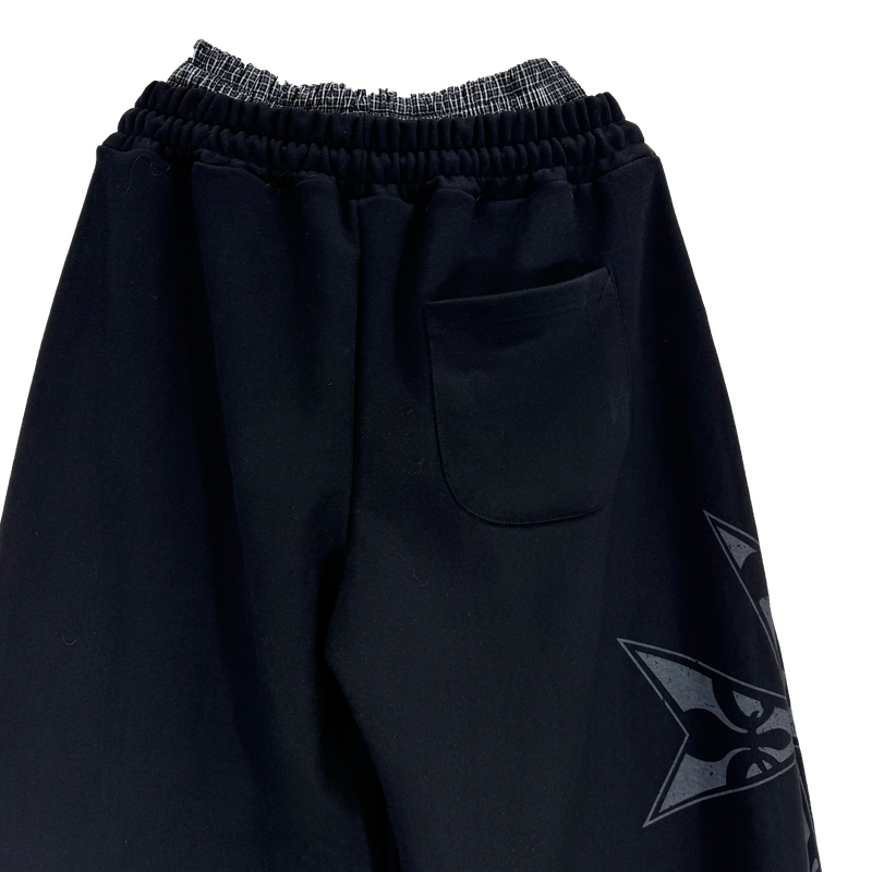 sagging big cross wide pants