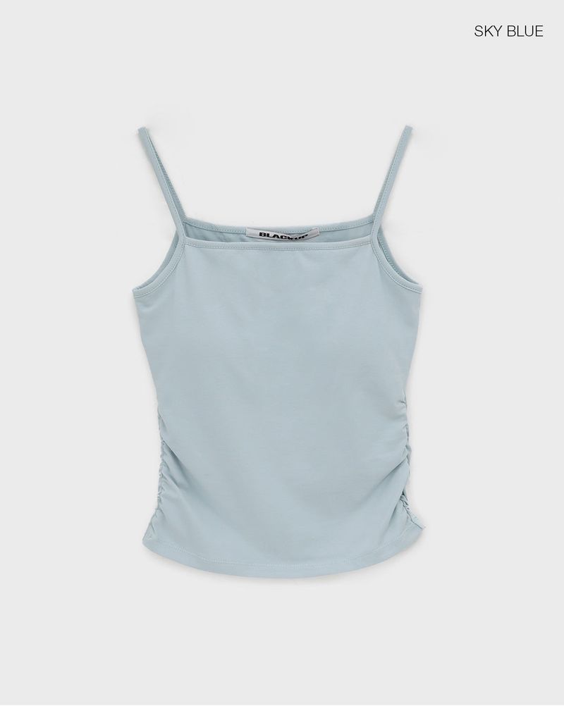 [MADE] Easy Shirring Tank Top With Built-in Cap