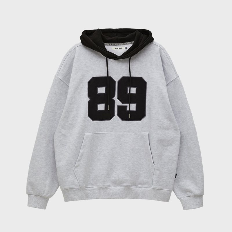 Color block 89 logo hoodie