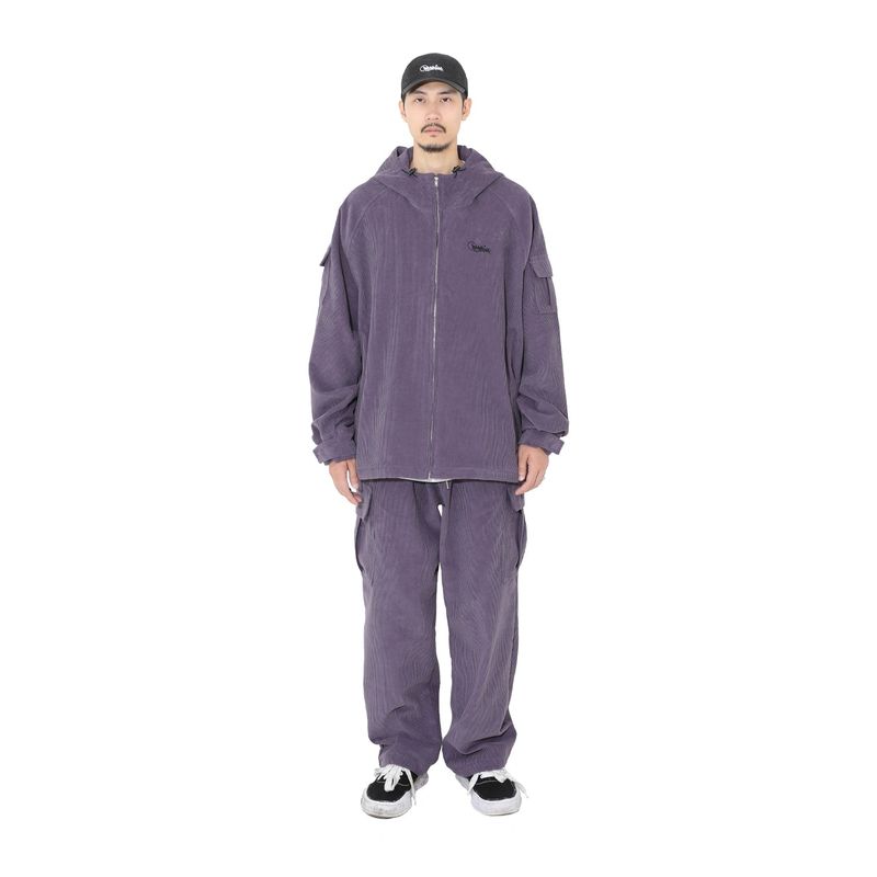 CORDUROY HOOD JACKET PURPLE