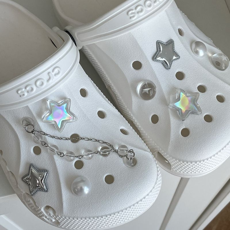 [made]hologram star resin shoes charm set 