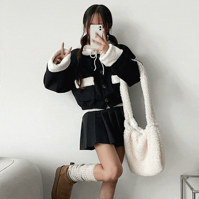 hijjoo（ハイチュー）の「Ila Wool Coloring Wool Collar Jacket（Jackets/Outerwear）」