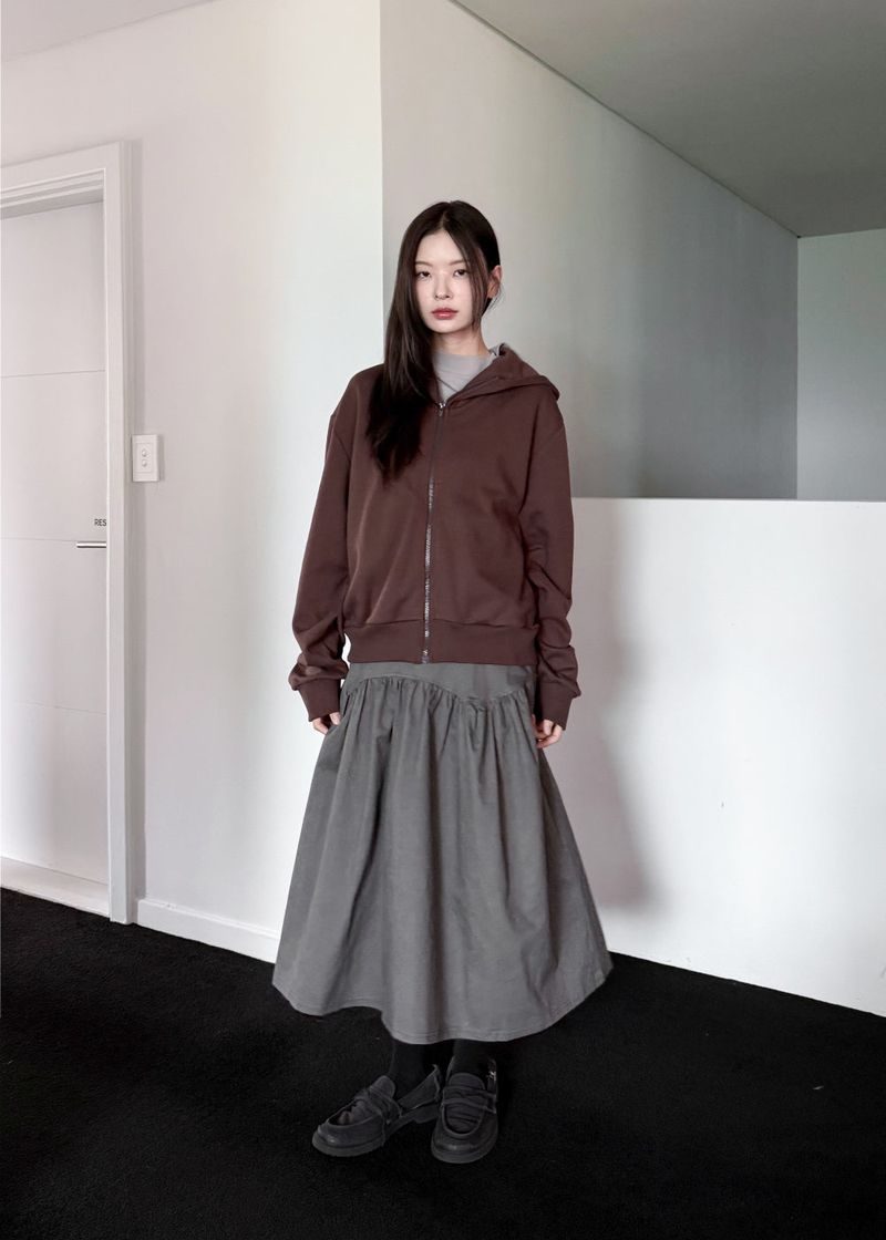 POCKET LINE COTTON SKIRT