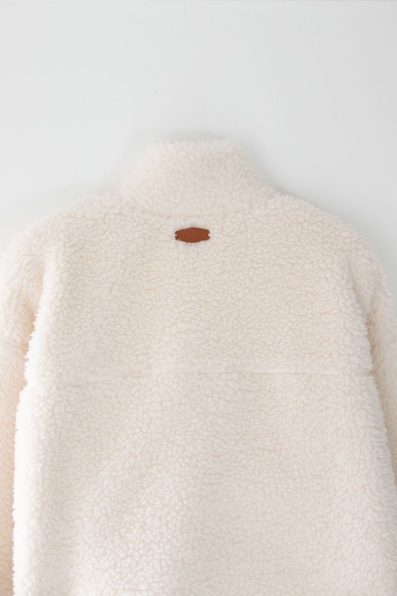 Boucle zip-up (Ivory)