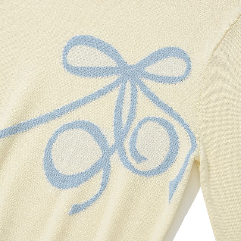 KIRSH PLAIN RIBBON CHERRY KNIT [IVORY]