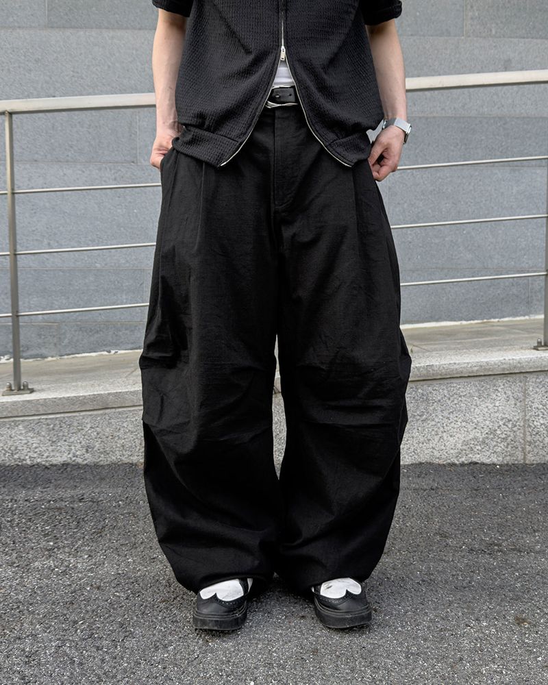 Aven Linen Two-Tuck Wide Pants
