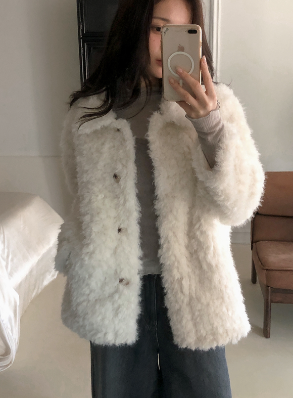 #Beautiful Fur Middle Jacket (4color)