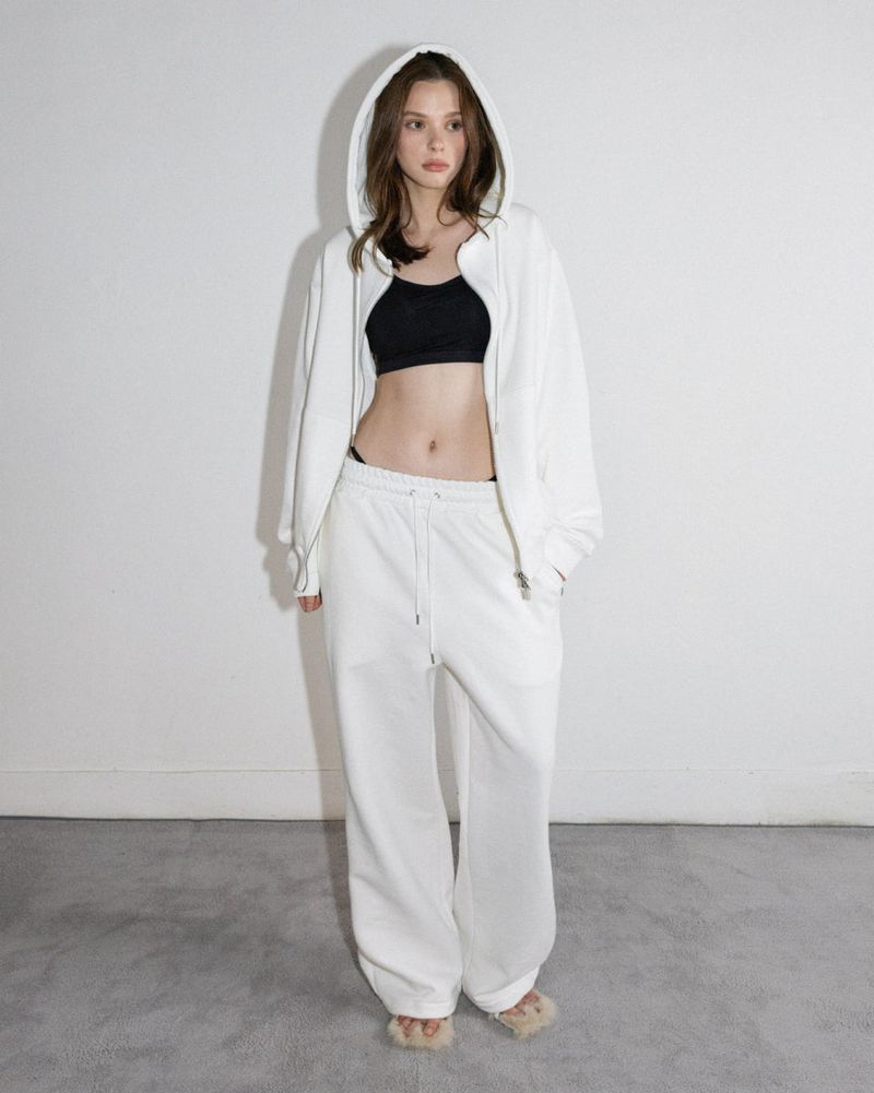 BDM Hoodie Zip Up Jacket Cloud Dancer