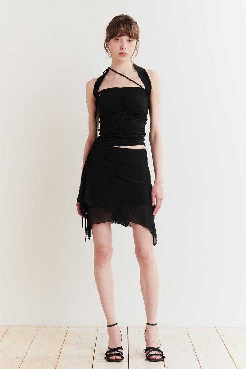 FAIRY HALTER TOP black
