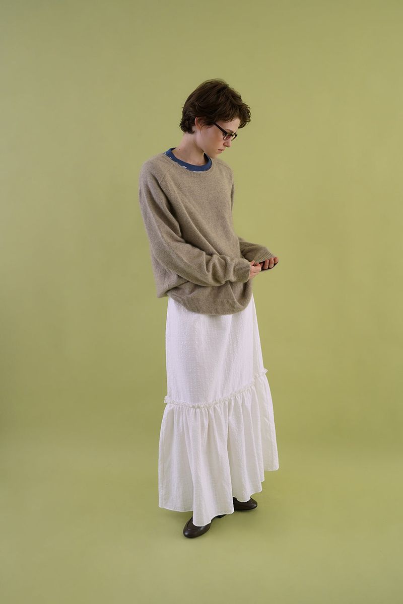 Cuddle raccoon knit_mocha
