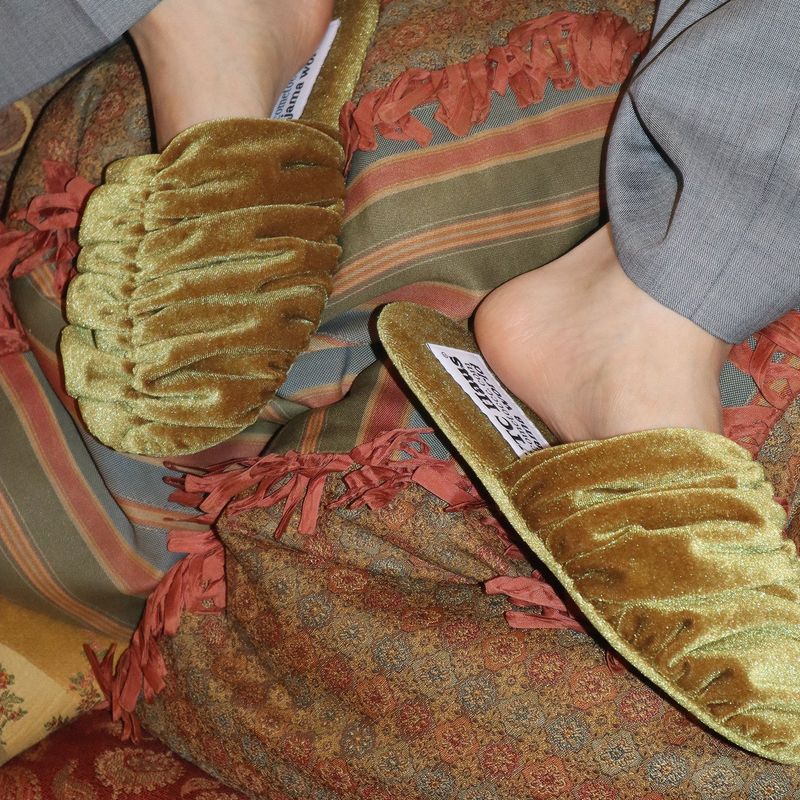Croa Shoes (Mustard) Room Shoes