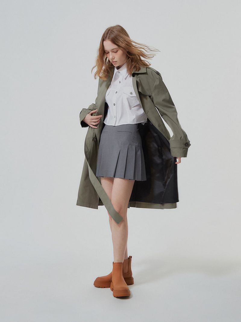 LO AXUAL（ロエクシュアル）の「FRONT POCKET MINI SKIRT（Skirts）」